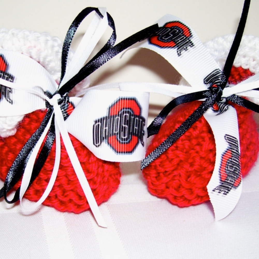 Ohio State University BUCKEYES  Baby Booties *NEW*